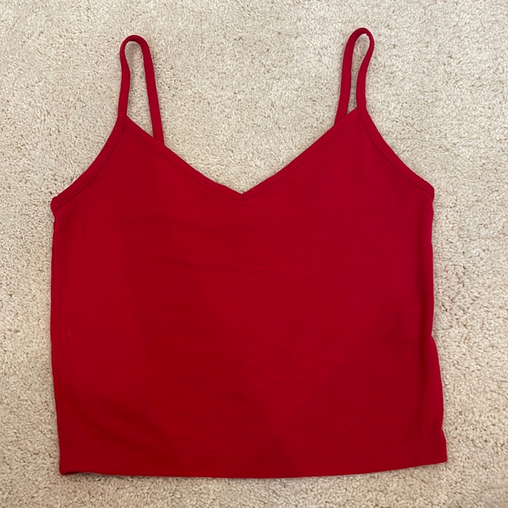 Forever 21 red crop tank top